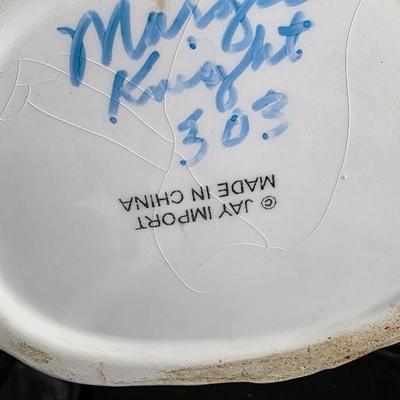 Vintage Jay Import Majolica Rooster Cookie Jar - Large Hand-Painted Ceramic Chicken Canister