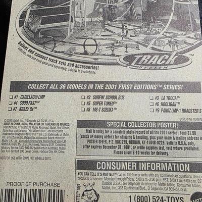 2001 Hot Wheels First Editions #17 of 36 Super Tuned | Collector #017 Metallic Blue Anime Truck | Chrome Engine 2000 Release Sealed Card...