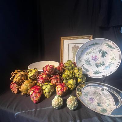 Karen Frances Gray Signed Print & More Vegetable Themed Decor (DR-RG)