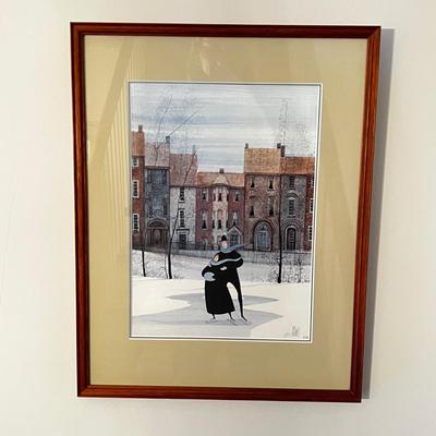 ‘Together in the Park’ LE + Pencil Signed Print By P. Buckley Moss (DR-RG)