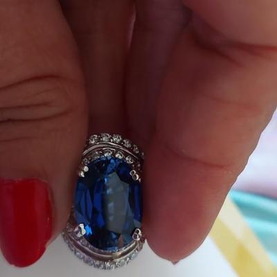 IGI CERTIFIED Lab Grown Sapphire Ring