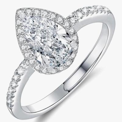 Moissanite Adjustable Engagement Ring