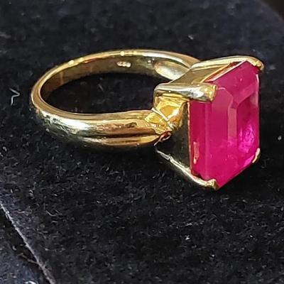 Treated Ruby Ring