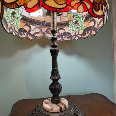 Victorian Style Stained Glass Lamp (EC-SF)