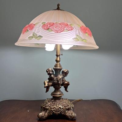 Vintage Cherub Base Table Lamp (EC-SF)