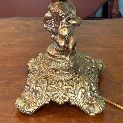 Vintage Cherub Base Table Lamp (EC-SF)