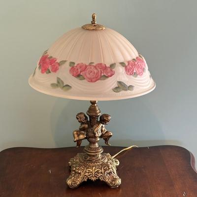 Vintage Cherub Base Table Lamp (EC-SF)