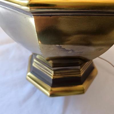 Brass Tabletop Lamp & Shade (LR-JS)