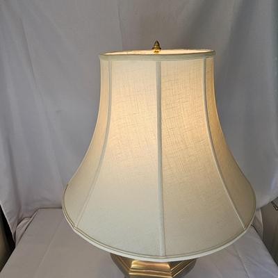 Brass Tabletop Lamp & Shade (LR-JS)