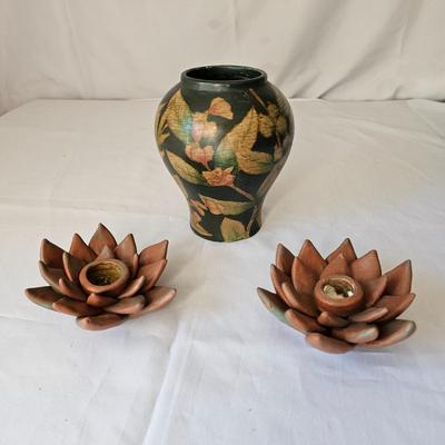 Ceramic Vase & Candle Holders (LR-JS)