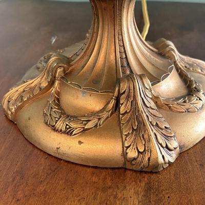 Rose Motif Stained Glass Table Lamp (EC-SF)