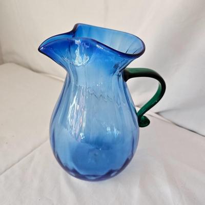 Hand Blown Blenko Glass Pitcher (LR-JS)