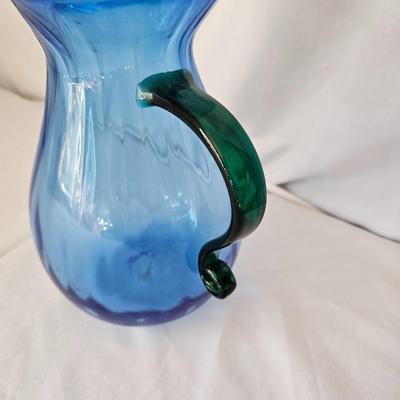 Hand Blown Blenko Glass Pitcher (LR-JS)