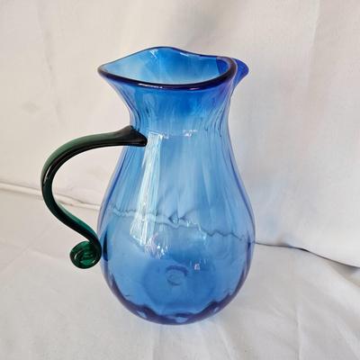 Hand Blown Blenko Glass Pitcher (LR-JS)