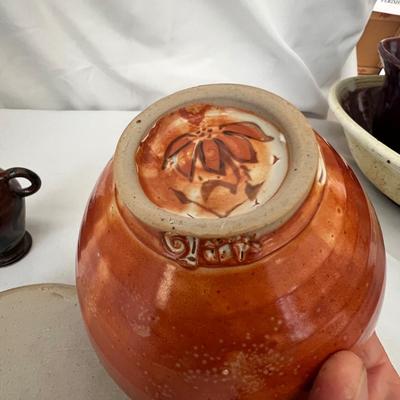 Assortment of Pottery Bowls & More, Includes Signed (DR-RG)