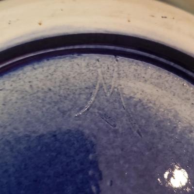 Cobalt Blue Soup Bowl/Ladle and Sunflower Platter (KN-KD)