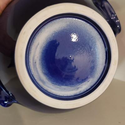 Cobalt Blue Soup Bowl/Ladle and Sunflower Platter (KN-KD)