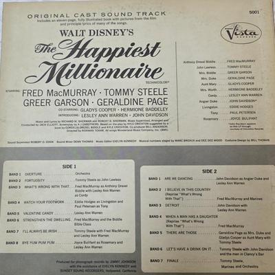 Walt Disney’s The Happiest Millionaire Original Cast Soundtrack LP – Buena Vista Records Stereo