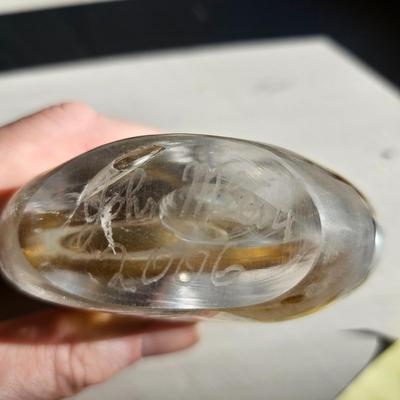 Pair of Glass Paperweights (LR-JS)