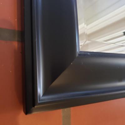 Black Framed Beveled Wall Mirror (KN-KD)