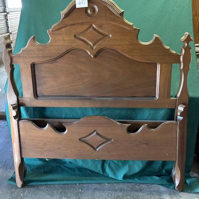 52” Vintage Head and Foot Board Rails Included