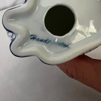 Hand Painted Porcelain Bunny & Fish Andrea By Sadek (LR-RG)