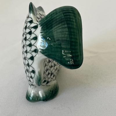 Hand Painted Porcelain Bunny & Fish Andrea By Sadek (LR-RG)