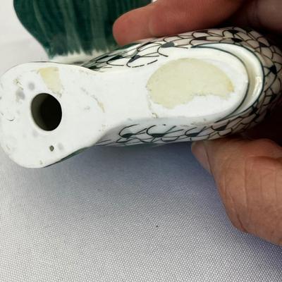 Hand Painted Porcelain Bunny & Fish Andrea By Sadek (LR-RG)