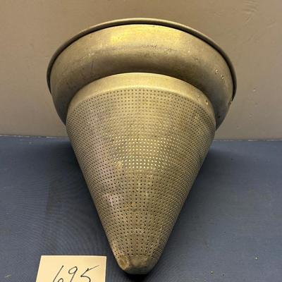 Vintage Aluminum Cone Sieve
