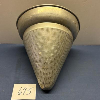 Vintage Aluminum Cone Sieve