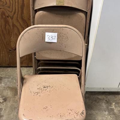 6 Samsonite Folding Chairs