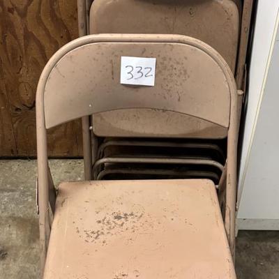 6 Samsonite Folding Chairs