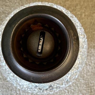 Cut Glass Hurricane Lamp (LR-SF)