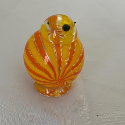 Pair of Art Glass Bird Figurines (LR-RG)