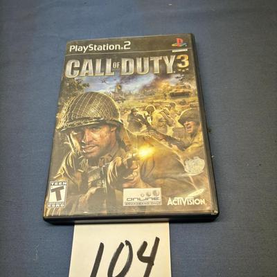 PlayStation 2 Call of Duty 3