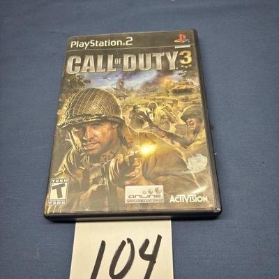 PlayStation 2 Call of Duty 3