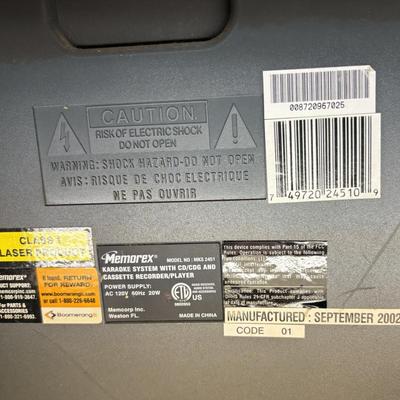 Memorex Karaoke Machine