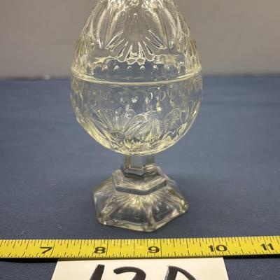 Glass Pedestal Egg