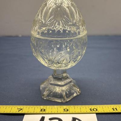 Glass Pedestal Egg