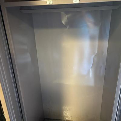 Vintage Metal Wardrobe Cabinet