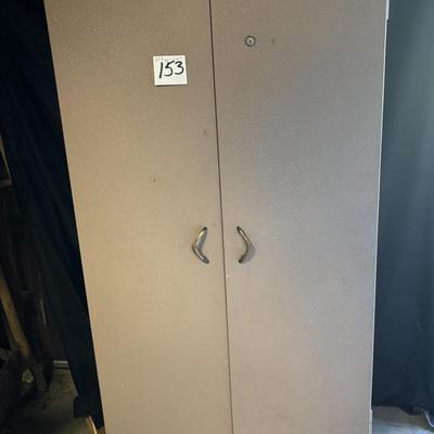 Vintage Metal Wardrobe Cabinet