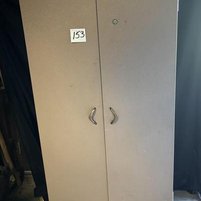 Vintage Metal Wardrobe Cabinet