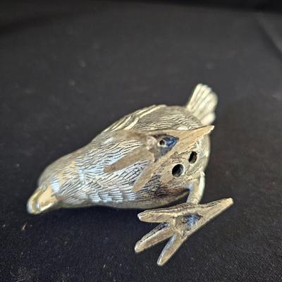 Pair of Brass Song Bird Statuettes (LR-JS)