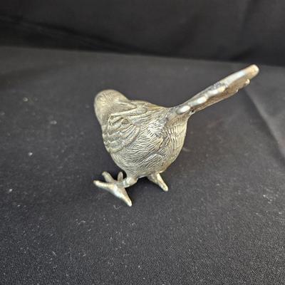 Pair of Brass Song Bird Statuettes (LR-JS)