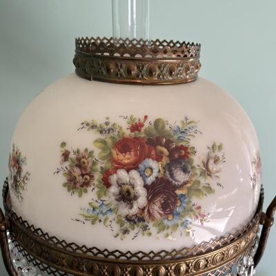 Vintage Duplex Parlor Oil Lamp (LR-SF)