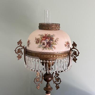 Vintage Duplex Parlor Oil Lamp (LR-SF)