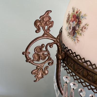 Vintage Duplex Parlor Oil Lamp (LR-SF)