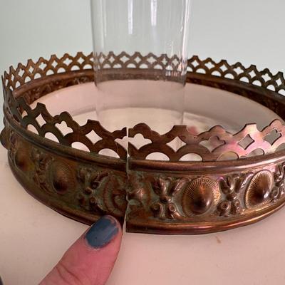 Vintage Duplex Parlor Oil Lamp (LR-SF)