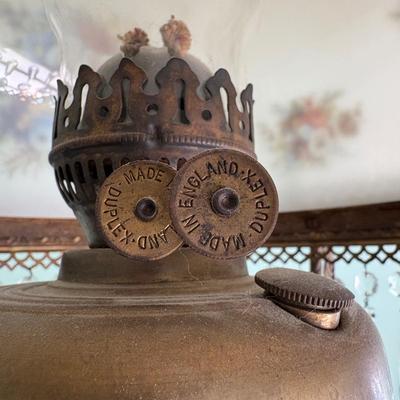 Vintage Duplex Parlor Oil Lamp (LR-SF)