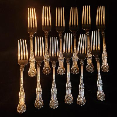 Gorham ‘King George’ Sterling Silver Spoons & Forks (KN-KD)